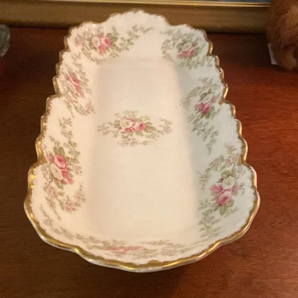 Vintage Limoges France celery platter dish